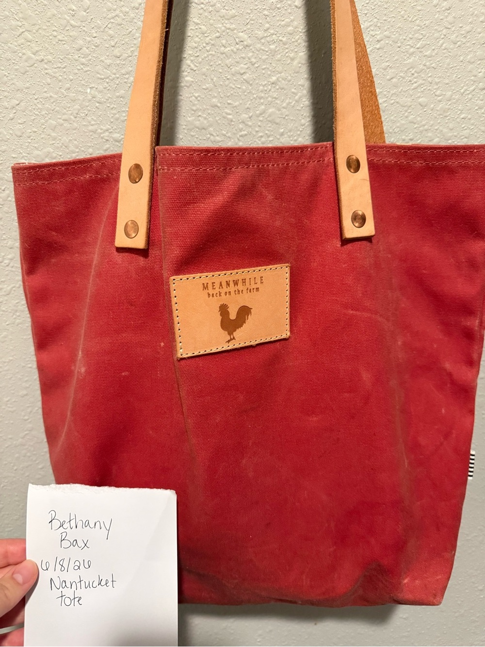 Meanwhile back on the farm Nantucket Canvas Tote